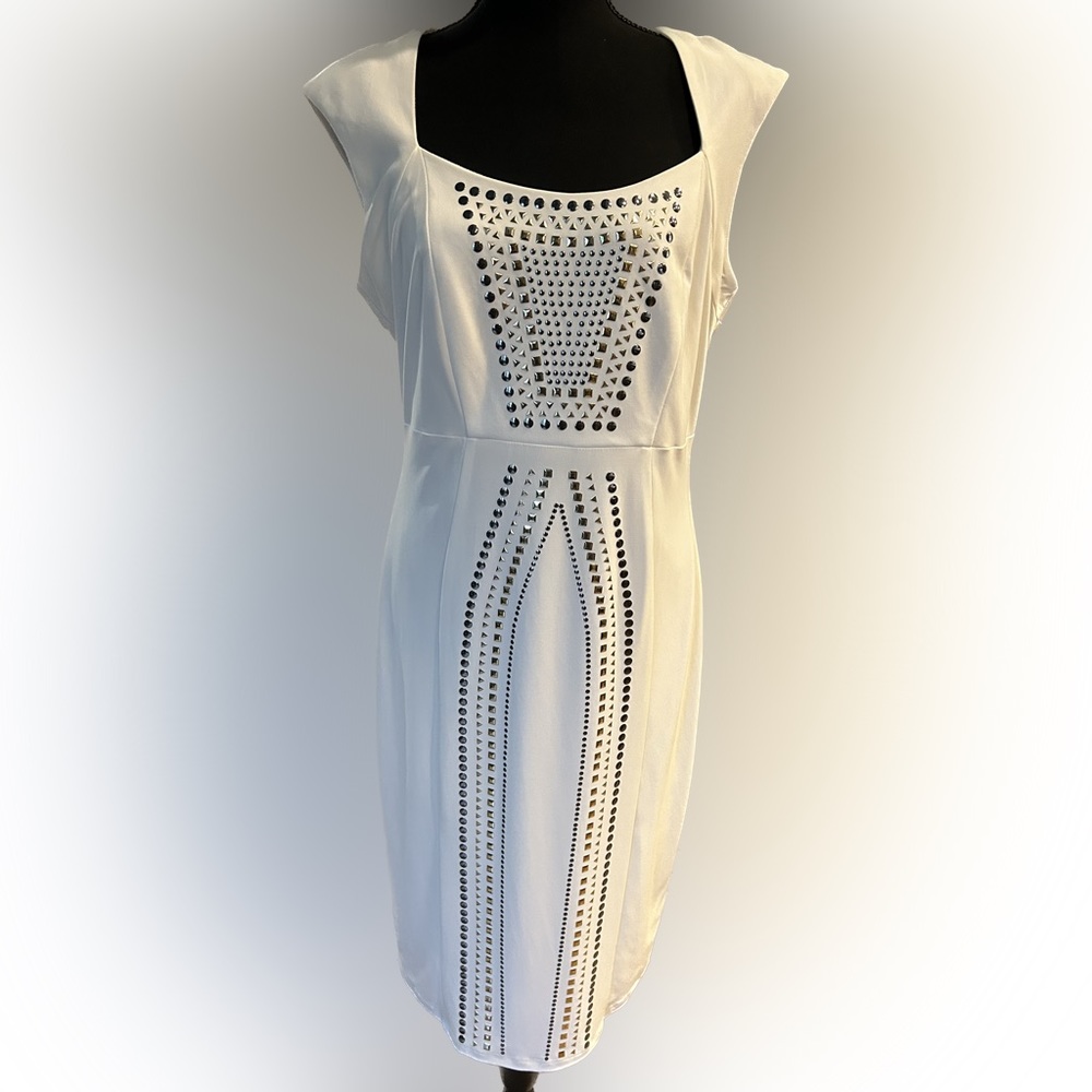 Size 12 Off white Pencil Fit with Bling Bling